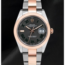 Rolex Datejust 126301 41mm Tweekleurig Horloge met Grijze Romeinse Wijzerplaat
