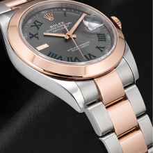 Afbeelding in Gallery-weergave laden, Rolex Datejust 126301 41mm Tweekleurig Horloge met Grijze Romeinse Wijzerplaat
