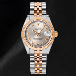 Rolex Datejust 178271 31mm Zilveren Romeinse Wijzerplaat Tweekleurig Horloge