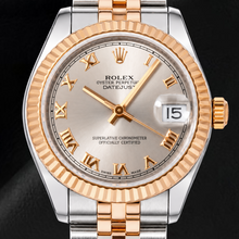 Afbeelding in Gallery-weergave laden, Rolex Datejust 178271 31mm Zilveren Romeinse Wijzerplaat Tweekleurig Horloge
