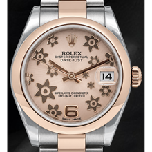 Afbeelding in Gallery-weergave laden, Rolex Datejust 31mm 178241 Roze Bloemmotief Wijzerplaat Tweekleurig Horloge
