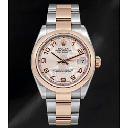 Rolex Datejust 31mm 178241 Tweekleurig horloge met roze Arabische wijzerplaat