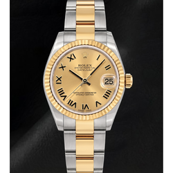 Rolex Datejust 31mm 178243 Champagne Romeinse Wijzerplaat Tweekleurig Horloge