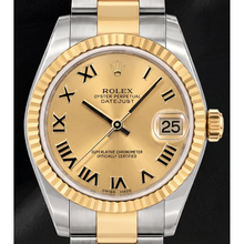 Afbeelding in Gallery-weergave laden, Rolex Datejust 31mm 178243 Champagne Romeinse Wijzerplaat Tweekleurig Horloge
