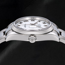 Afbeelding in Gallery-weergave laden, Rolex Datejust 36mm 116200 Witte Romeinse Wijzerplaat Gladde Lunette Horloge
