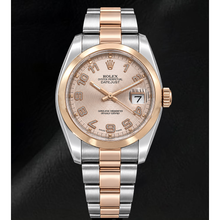 Afbeelding in Gallery-weergave laden, Rolex Datejust 36mm 116201 Roze Concentrische Arabische Wijzerplaat Tweekleurig Horloge
