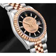 Afbeelding in Gallery-weergave laden, Rolex Datejust 36mm 116231 Zwarte Wijzerplaat Roségoud en Roestvrij Staal Horloge
