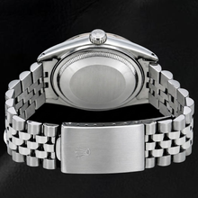 Afbeelding in Gallery-weergave laden, Rolex Datejust 36mm 1601 Blauwe Diamanten Wijzerplaat Diamanten Lunette Roestvrij Staal Horloge
