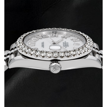 Afbeelding in Gallery-weergave laden, Rolex Datejust 41mm 126300 Wit Parelmoer Romeinse Diamanten Wijzerplaat Horloge
