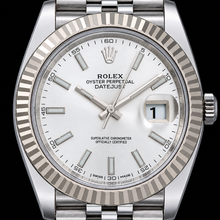 Afbeelding in Gallery-weergave laden, Rolex Datejust 41mm 126334 Horloge van Goud en Roestvrij Staal met Zilveren Wijzerplaat
