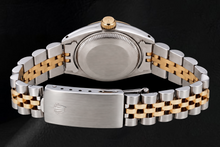 Afbeelding in Gallery-weergave laden, Rolex Datejust 6827 31mm Turkoois Romeinse Diamanten Wijzerplaat Tweekleurig Horloge
