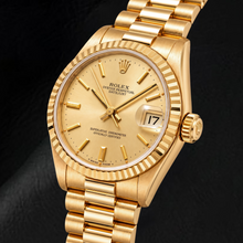 Afbeelding in Gallery-weergave laden, Rolex Datejust 68278 31mm Champagne Wijzerplaat met Streepindexen Geelgoud Horloge
