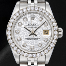 Afbeelding in Gallery-weergave laden, Rolex Datejust 6916 26mm Zilveren Jubilee Diamanten Wijzerplaat Roestvrij Staal Horloge

