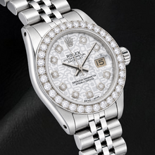 Afbeelding in Gallery-weergave laden, Rolex Datejust 6916 26mm Zilveren Jubilee Diamanten Wijzerplaat Roestvrij Staal Horloge
