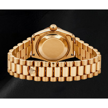 Afbeelding in Gallery-weergave laden, Rolex Datejust 6917 26mm Roze Jubilee Diamanten Wijzerplaat Geelgoud Horloge
