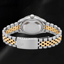 Afbeelding in Gallery-weergave laden, Rolex Datejust 69173 26mm Blauwe Diamanten Wijzerplaat Tweekleurig Jubilee-armband Horloge

