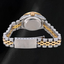 Afbeelding in Gallery-weergave laden, Rolex Datejust 69173 26mm Pavé Diamanten Romeinse Wijzerplaat Tweekleurige Jubilee-armband Horloge
