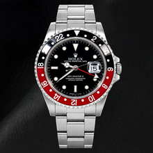 Afbeelding in Gallery-weergave laden, Rolex GMT-Master II 16710 40mm Coke Zwarte Lichtgevende Wijzerplaat Roestvrij Staal Horloge
