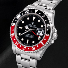 Afbeelding in Gallery-weergave laden, Rolex GMT-Master II 16710 40mm Coke Zwarte Lichtgevende Wijzerplaat Roestvrij Staal Horloge
