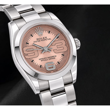 Afbeelding in Gallery-weergave laden, Rolex Oyster Perpetual 176200 26mm Zalmkleurige Arabische Wijzerplaat Roestvrij Staal Horloge
