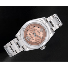 Afbeelding in Gallery-weergave laden, Rolex Oyster Perpetual 176200 26mm Zalmkleurige Arabische Wijzerplaat Roestvrij Staal Horloge
