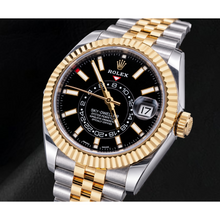 Afbeelding in Gallery-weergave laden, Rolex Sky-Dweller 326933 42 mm Tweekleurig Horloge met Zwarte Lichtgevende Wijzerplaat
