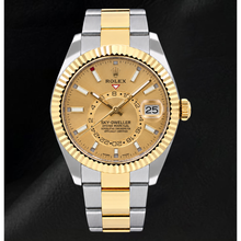 Afbeelding in Gallery-weergave laden, Rolex Sky-Dweller 326933 42mm Champagne Wijzerplaat Tweekleurig Horloge
