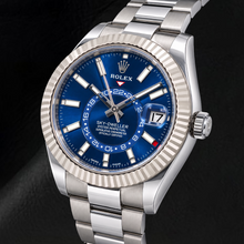 Afbeelding in Gallery-weergave laden, Rolex Sky-Dweller 326934 42 mm Blauwe Lichtgevende Wijzerplaat Roestvrij Staal Horloge
