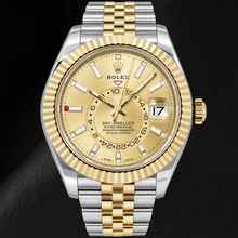 Afbeelding in Gallery-weergave laden, Rolex Sky-Dweller 336933 42mm Champagne Wijzerplaat Tweekleurig Horloge
