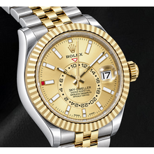 Afbeelding in Gallery-weergave laden, Rolex Sky-Dweller 336933 42mm Champagne Wijzerplaat Tweekleurig Horloge
