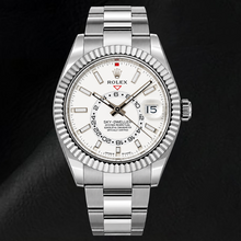 Afbeelding in Gallery-weergave laden, Rolex Sky-Dweller 336934 42mm Roestvrij Staal Horloge met Witte Lichtgevende Wijzerplaat
