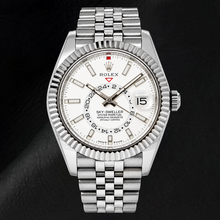 Afbeelding in Gallery-weergave laden, Rolex Sky-Dweller 336934 42mm Roestvrij Staal Horloge met Witte Lichtgevende Wijzerplaat
