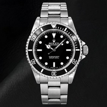 Afbeelding in Gallery-weergave laden, Rolex Submariner 14060 40mm Zwarte Lichtgevende Wijzerplaat Roestvrij Staal Horloge
