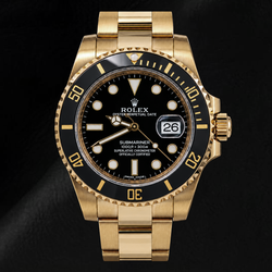Rolex Submariner Date 40 mm 116618LN Horloge met zwarte wijzerplaat en zwarte keramische lunette