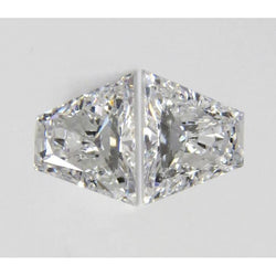 Trapeziumvormige 3 karaat G Si losse natuurlijke, uit de aarde gewonnen diamanten, sprankelend paar