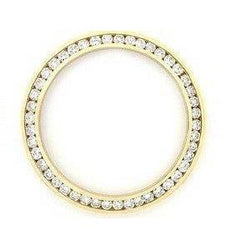 Echte Diamant Bezel voor Rolex Date 34mm Heren Horloge 2 karaat – 14K Geelgoud