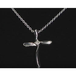0,50 karaat ronde diamanten kruis hanger