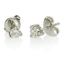 Afbeelding in Gallery-weergave laden, GIA-gecertificeerd 0,78 karaat Prong Set Solitaire ronde Natuurlijke echte diamanten ( niet in een laboratorium gekw...
