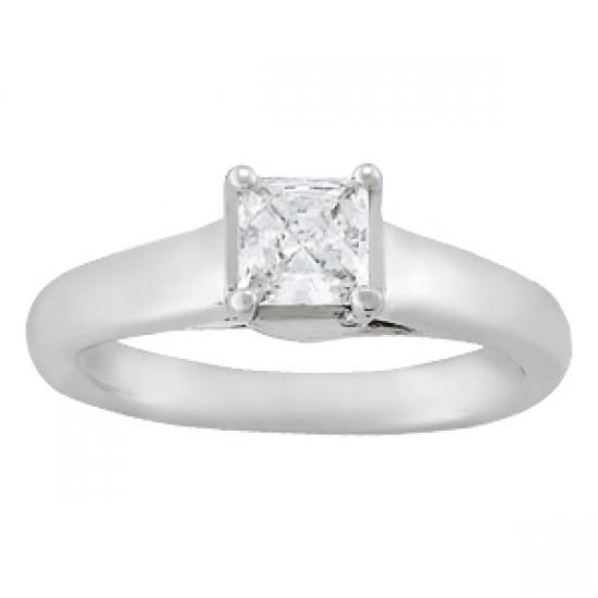 0,90 karaat diamanten solitaire verlovingsring wit goud 14K - harrychadent.nl