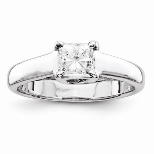 0.75 karaat diamanten prinses solitaire ring wit goud 14k - harrychadent.nl