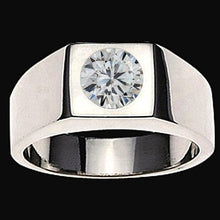 Afbeelding in Gallery-weergave laden, 1 karaat F VS1 Diamanten heren solitaire ring 14K witgoud - harrychadent.nl
