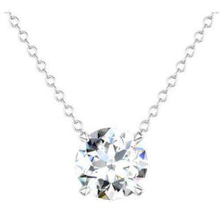 1 karaat diamanten halsketting hanger witgouden sprankelende sieraden