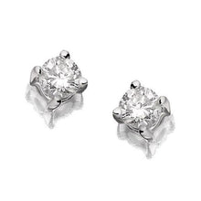 Afbeelding in Gallery-weergave laden, 1 karaat diamanten oorbel met vier pinnen briljant geslepen sieraden - harrychadent.nl
