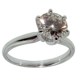 1 karaat diamanten solitaire ring wit goud 14K sieraden Nieuw