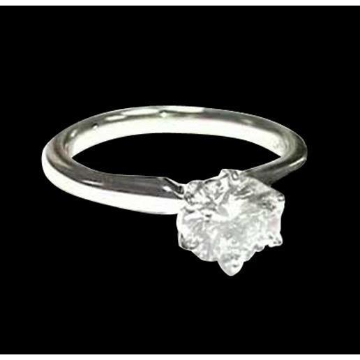 1 karaat diamanten solitaire ring wit goud 14K - harrychadent.nl