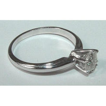 Afbeelding in Gallery-weergave laden, 1 karaat diamanten solitaire verlovingsring wit goud 14k ring sieraden
