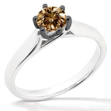 Afbeelding in Gallery-weergave laden, 1 karaat edelsteen diamanten solitaire jubileumring
