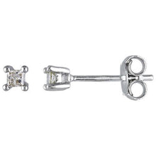 Afbeelding in Gallery-weergave laden, 1 karaat prinses geslepen diamanten oorbellen voor dames wit goud 14K - harrychadent.nl
