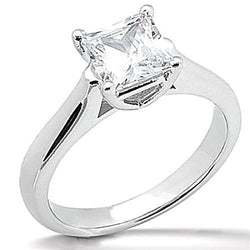 1 karaat prinses geslepen diamanten solitaire verlovingsring sieraden Nieuw
