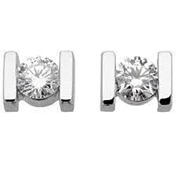 1 karaat ronde briljant geslepen diamanten oorknopjes voor dames - harrychadent.nl
